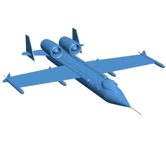 A10 thunderbolt mk2 aircraft B0011267 3d model file for 3d printer