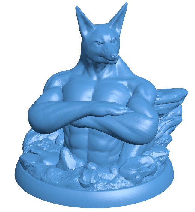 Anubian bust B0011407 3d model file for 3d printer