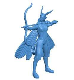 Archfey female with quiver B0011339 3d model file for 3d printer