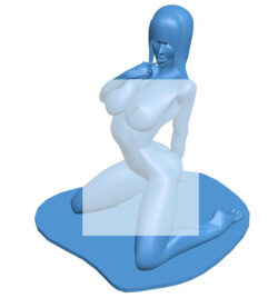 Artistic statue of a girl B0011233 3d model file for 3d printer