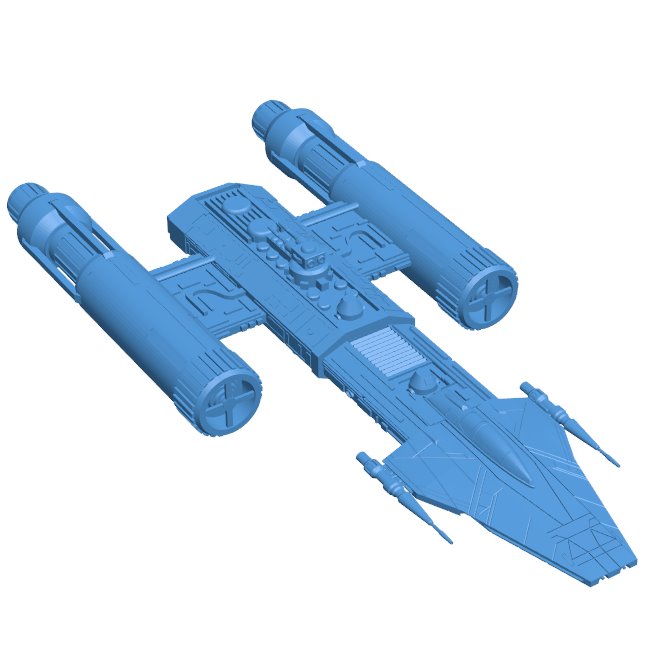 BTL-X15 Y Wing Tactical Fighter Bomber B0011370 3d model file for 3d printer