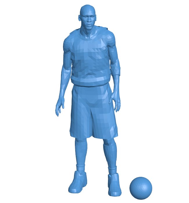 Basketball player B0011247 3d model file for 3d printer