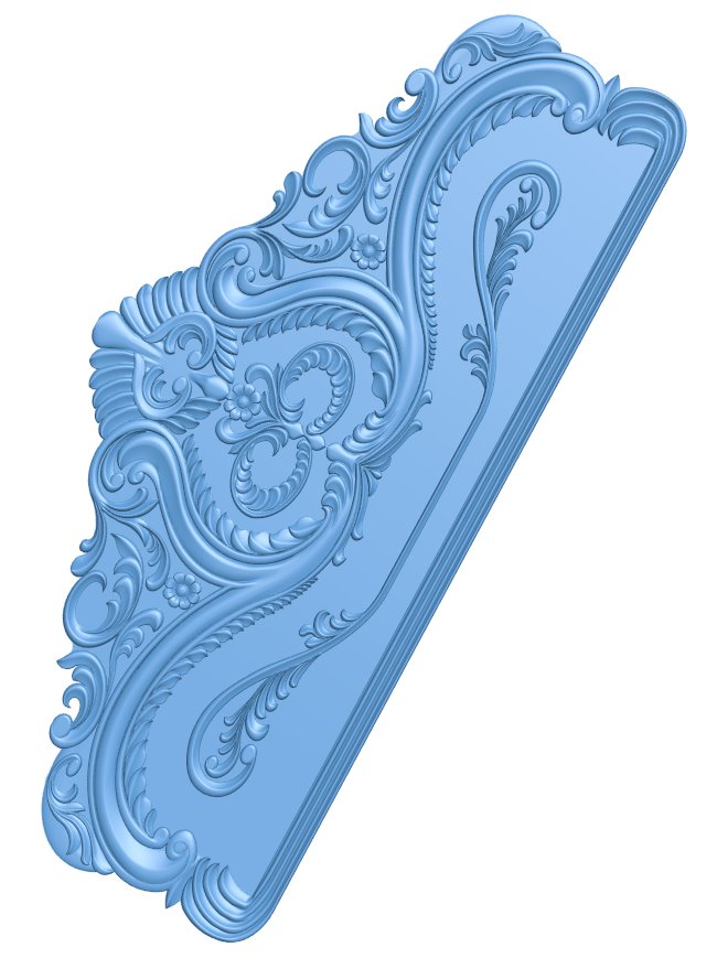 Bed frame pattern T0010186 download free stl files 3d model for CNC wood carving