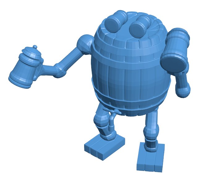 Beer barrel golem B0011358 3d model file for 3d printer