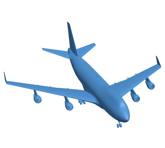 Boeing 747 B0011243 3d model file for 3d printer