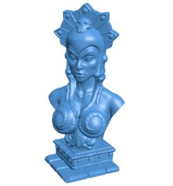 Bust of goddess of war B0011460 3d model file for 3d printer