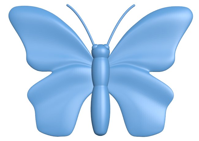 Butterfly T0010461 download free stl files 3d model for CNC wood carving