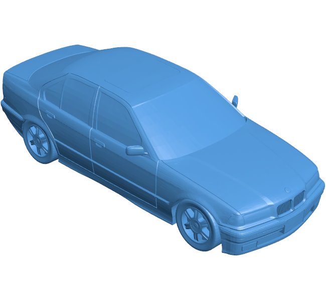 Car BMW E36 B0011437 3d model file for 3d printer