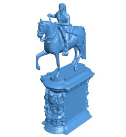 Charles I Equestrian at Trafalgar Square, London B0011464 3d model file for 3d printer