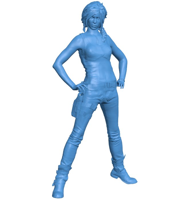 Confident girl B0011365 3d model file for 3d printer