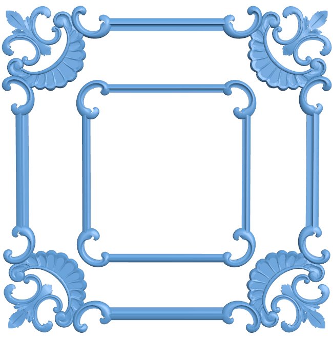 Door frame pattern T0010305 download free stl files 3d model for CNC wood carving