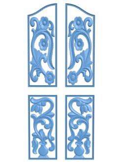 Door frame pattern T0010426 download free stl files 3d model for CNC wood carving
