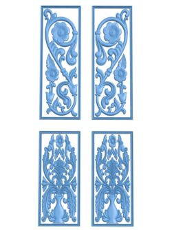 Door frame pattern T0010463 download free stl files 3d model for CNC wood carving