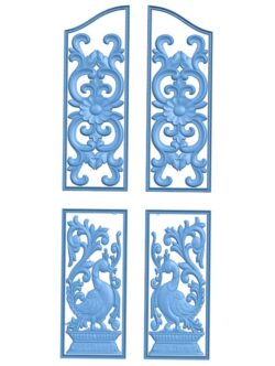 Door frame pattern T0010541 download free stl files 3d model for CNC wood carving