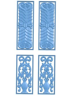 Door frame pattern T0010545 download free stl files 3d model for CNC wood carving