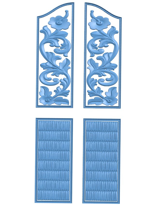 Door frame pattern T0010549 download free stl files 3d model for CNC wood carving