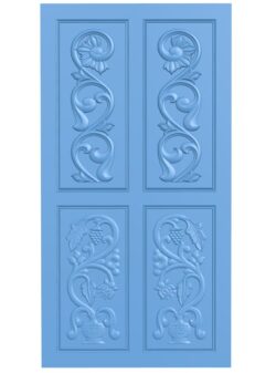 Door pattern T0010198 download free stl files 3d model for CNC wood carving