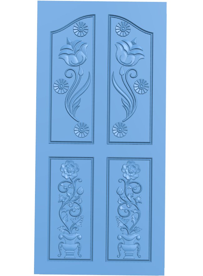 Door pattern T0010433 download free stl files 3d model for CNC wood carving