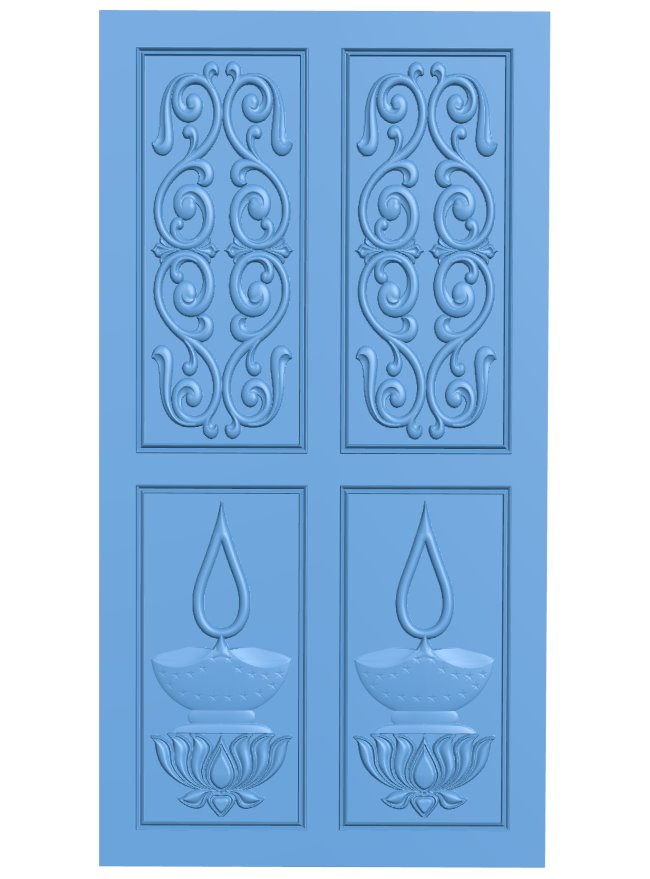 Door pattern T0010507 download free stl files 3d model for CNC wood carving