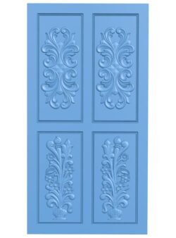 Door pattern T0010510 download free stl files 3d model for CNC wood carving