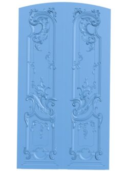 Door pattern T0010551 download free stl files 3d model for CNC wood carving