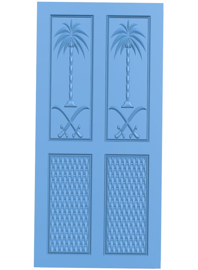 Door pattern T0010552 download free stl files 3d model for CNC wood carving