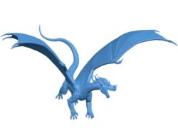 Dragon flying B0011357 3d model file for 3d printer