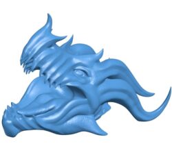 Dragon head B0011337 3d model file for 3d printer