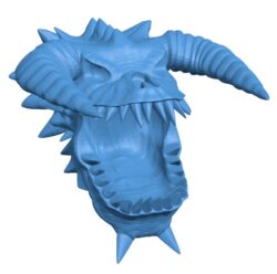 Dragon head B0011404 3d model file for 3d printer