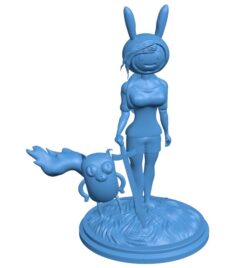 Fionna and Cake B0011499 3d model file for 3d printer