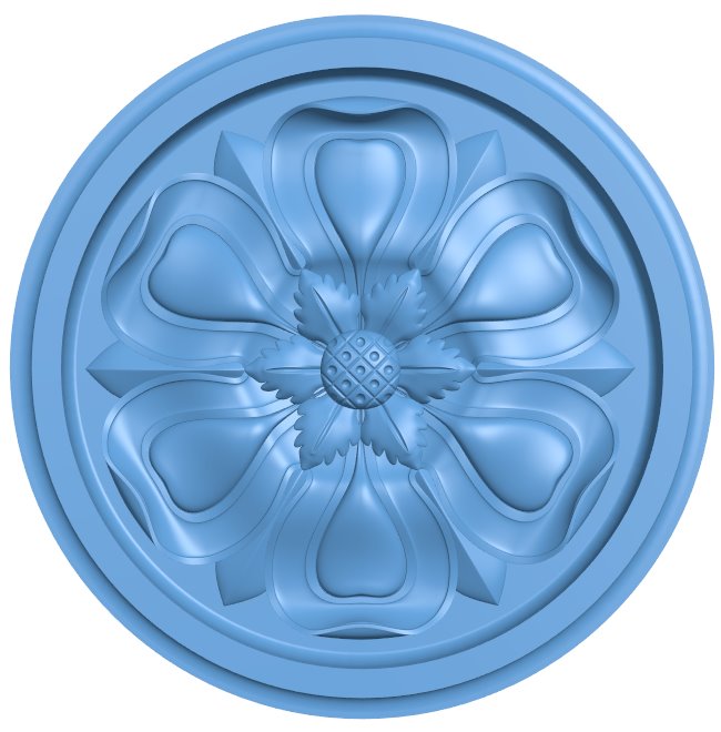 Flower pattern T0010119 download free stl files 3d model for CNC wood carving