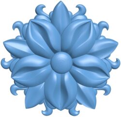 Flower pattern T0010312 download free stl files 3d model for CNC wood carving