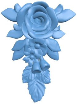Flower pattern T0010393 download free stl files 3d model for CNC wood carving