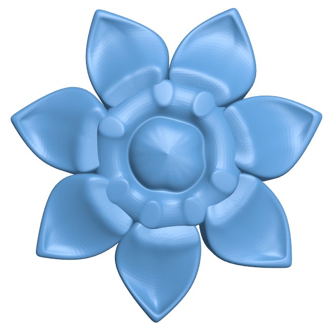 Flower pattern T0010474 download free stl files 3d model for CNC wood carving