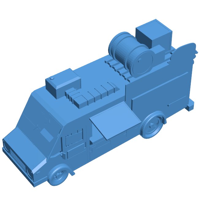 Food truck B0011516 3d model file for 3d printer