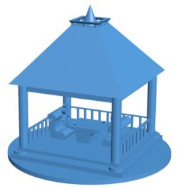 Garden house B0011312 3d model file for 3d printer