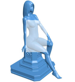 Girl sitting B0011452 3d model file for 3d printer