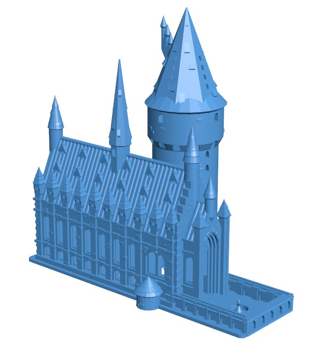 Hogwarts Castle Lamp - Harry Potter B0011454 3d model file for 3d printer