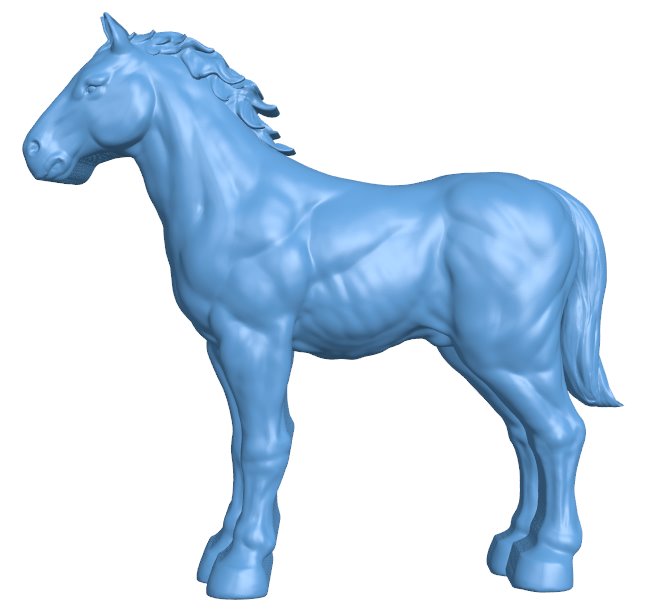 Horse T0010403 download free stl files 3d model for CNC wood carving