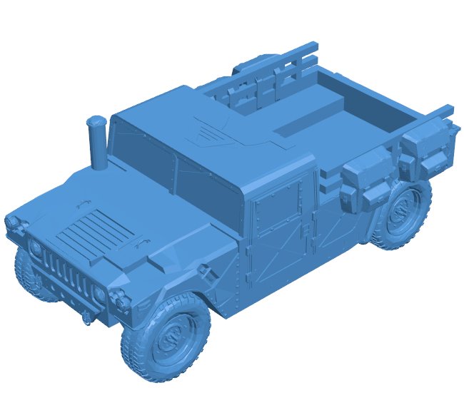 Hummer truck B0011439 3d model file for 3d printer