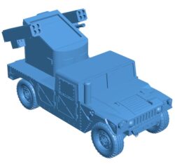 Hummer with rockets B0011447 3d model file for 3d printer