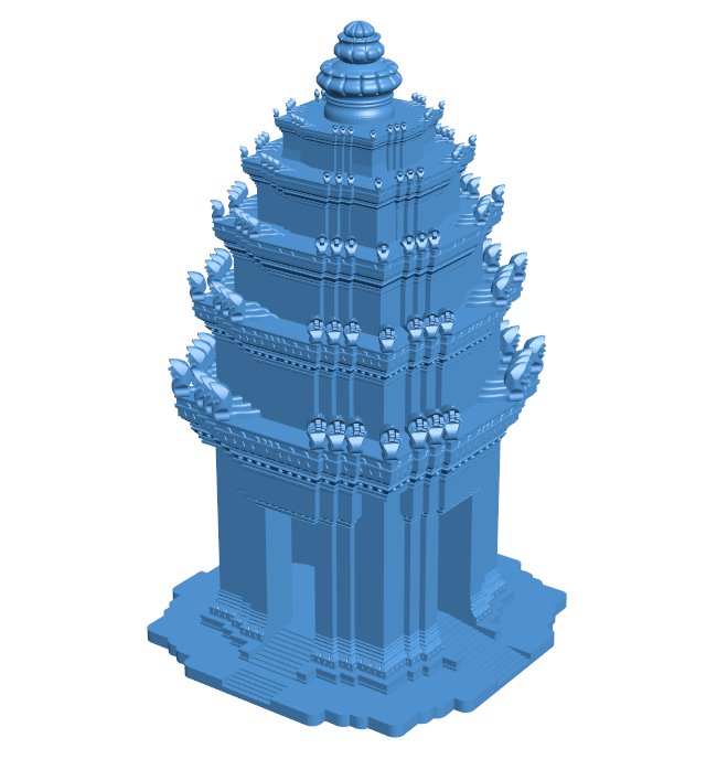 Independence Monument - Phnom Penh, Cambodia B0011344 3d model file for 3d printer
