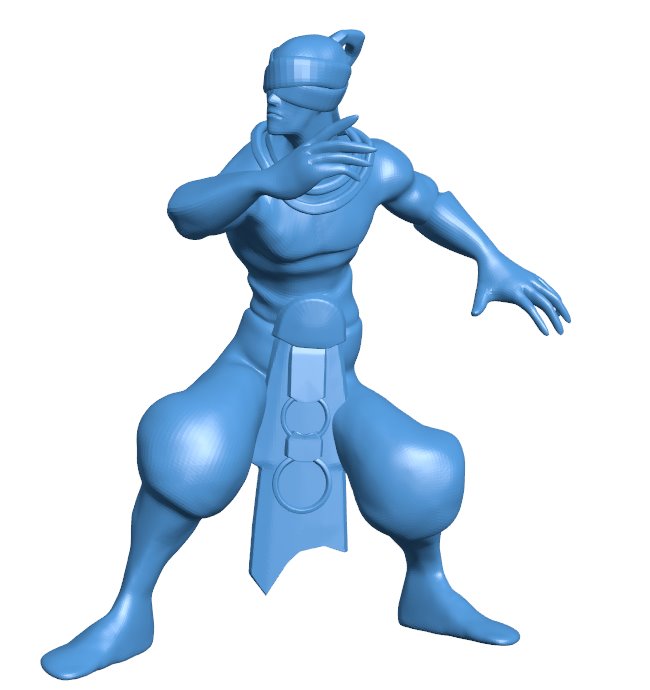 Lee Sin in-game sketch B0011380 3d model file for 3d printer