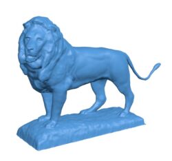 Lion Sculpture at the Art Institute of Chicago, Illinois B0011426 3d model file for 3d printer