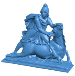 Mithras Sacrificing the Bull at British Museum, London B0011255 3d model file for 3d printer