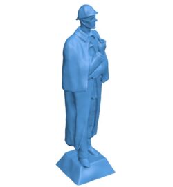 Sherlock Holmes Statue at Baker Street, London B0011377 3d model file for 3d printer
