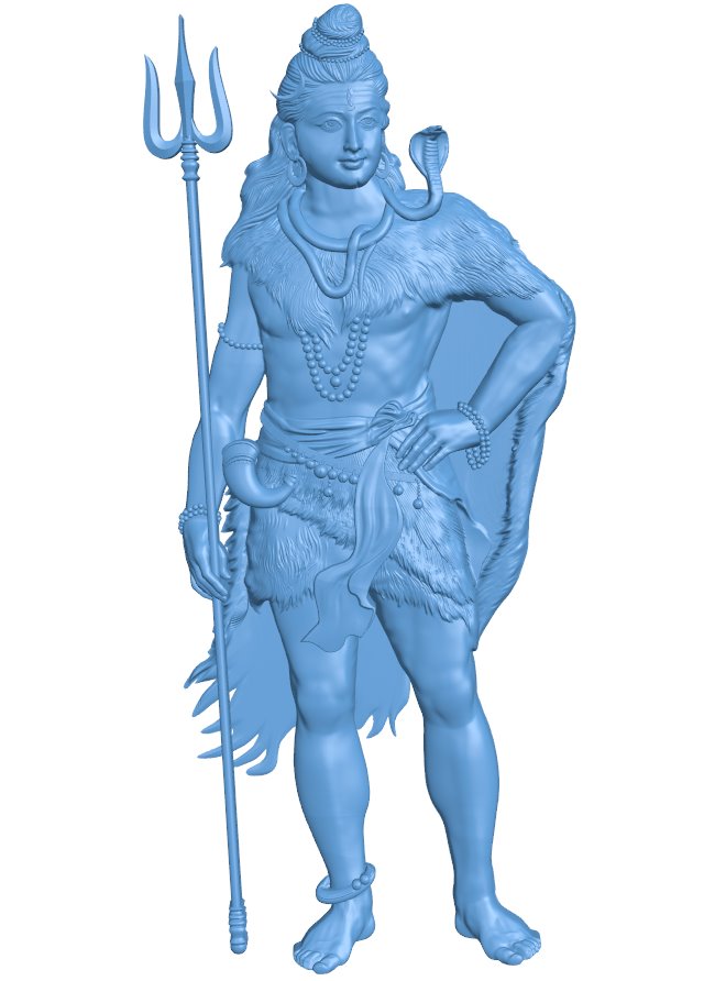 Shiva Shankar T0010137 download free stl files 3d model for CNC wood carving