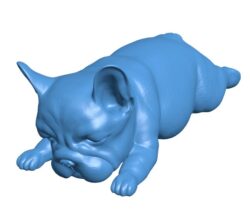 Sleeping puppy B0011519 3d model file for 3d printer