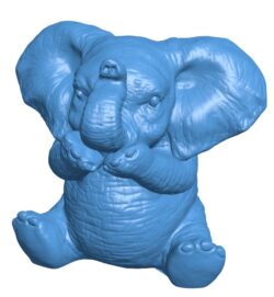 Speak no evil – elephant B0011469 3d model file for 3d printer
