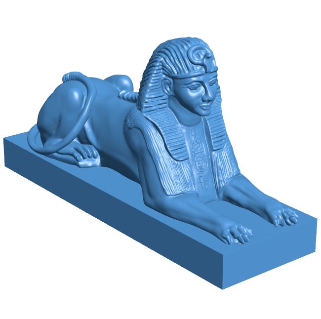 Sphinx at Cleopatra's Needle, Embankment, London B0011352 3d model file for 3d printer